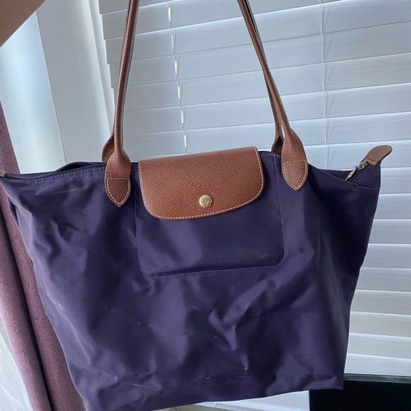 Authentic Purple Large along champ Tote - Picture 2 of 8